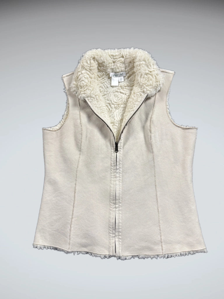 Goldwater Creek Beige Vintage Vest Women (M)