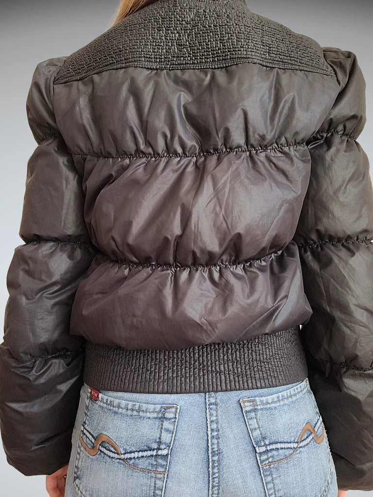 Black puffer jacket