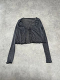 glitter mesh shrug