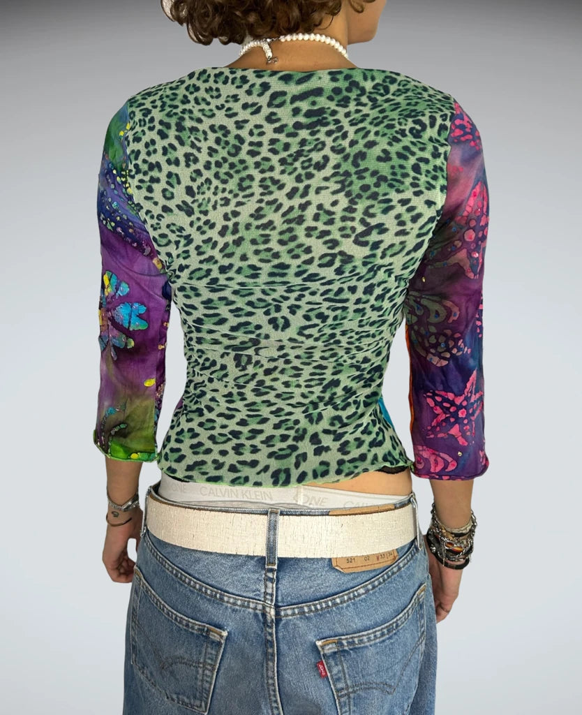 Colorful print top