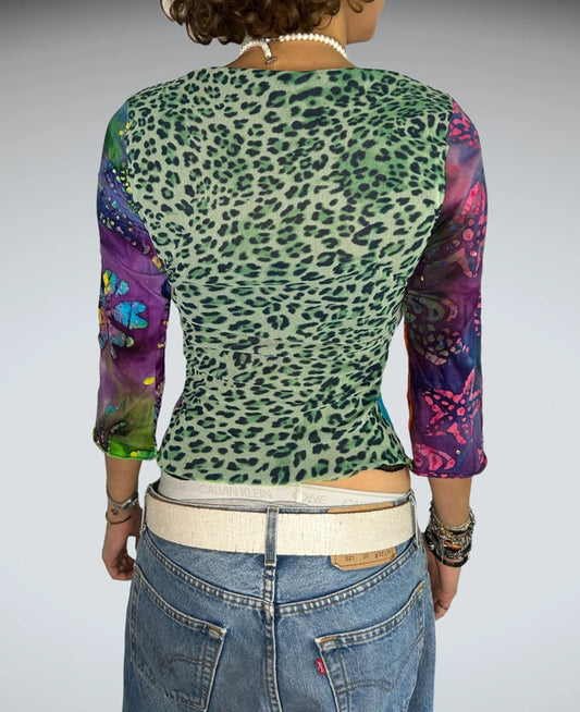 Colorful print top