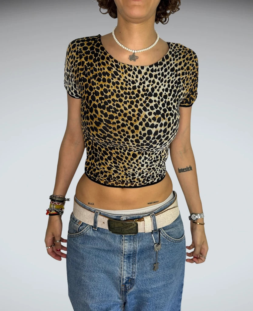 Leopard print top