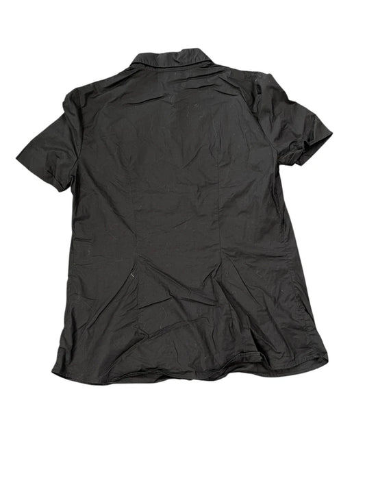 Lacoste Black Cotton Button-Up Shirt (S)