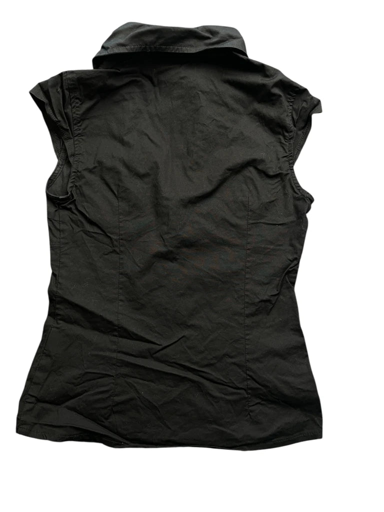 Black Lightweight Vest with Buttons (M)