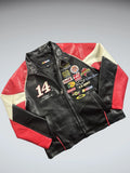 Nascar Red Faux Leather Race Jacket (S)