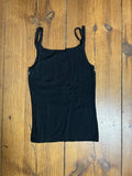 Black Crop Top with Glitter