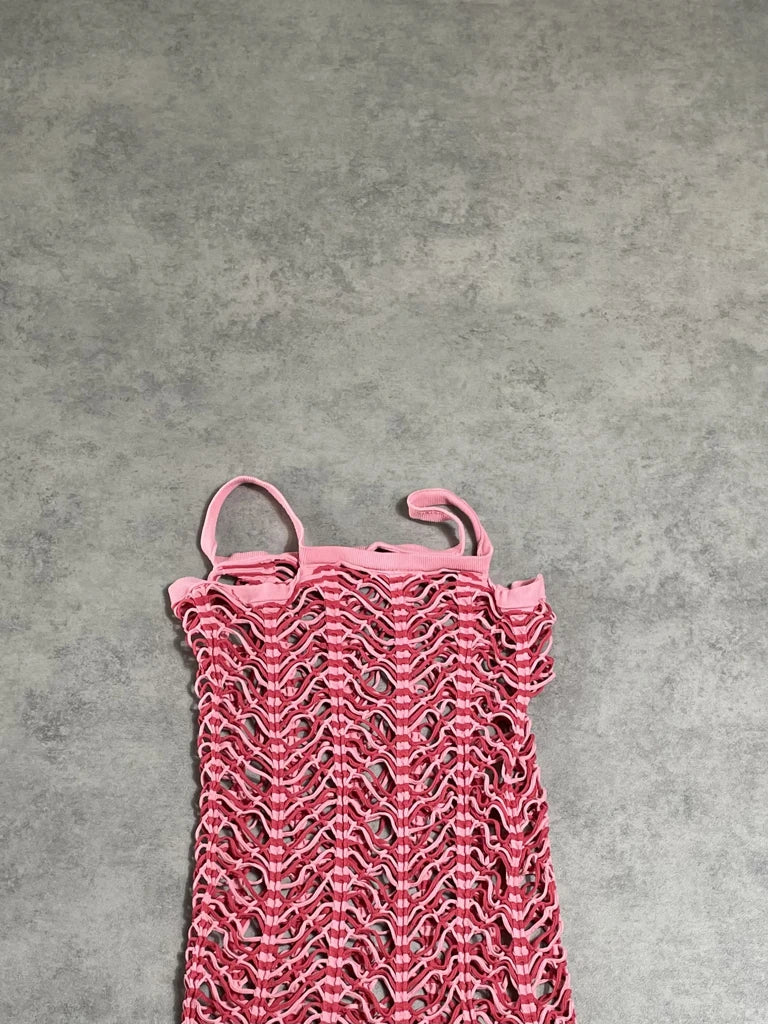 bubble gum pink top (M)