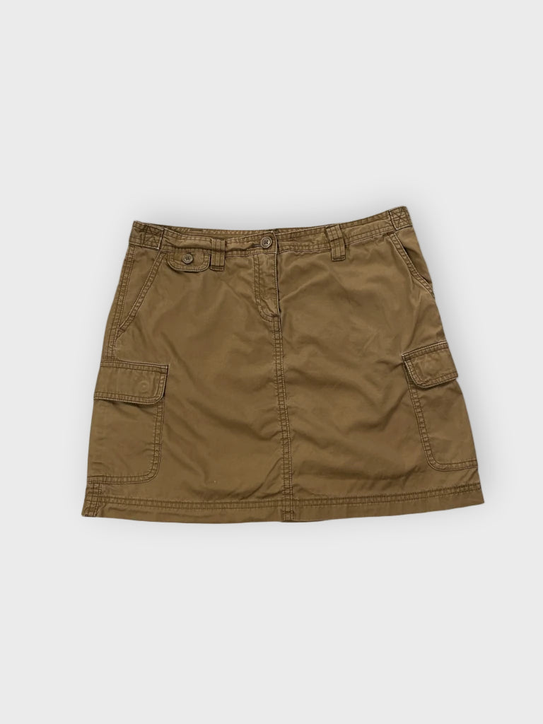 Khaki Utility Cotton Mini Skirt (M)