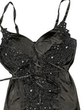 Black Floral Lace Lingerie Top (S)