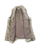 Charlie Beige Faux Fur Vest (S)