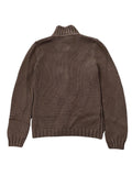 Brown Cable Knit Toggle Cardigan (S)
