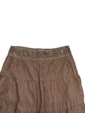Earthbound Vintage Brown Maxi Skirt (M)