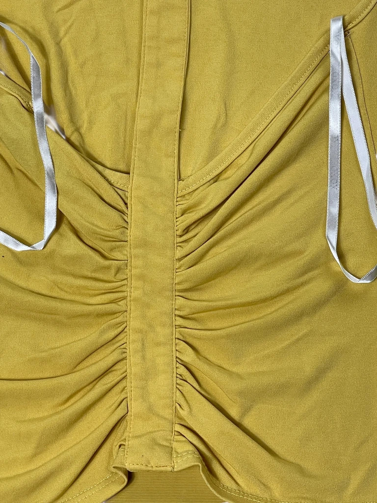 soft yellow tube top (M)