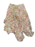 Paisley Dream Silk Asymmetric Skirt (M)