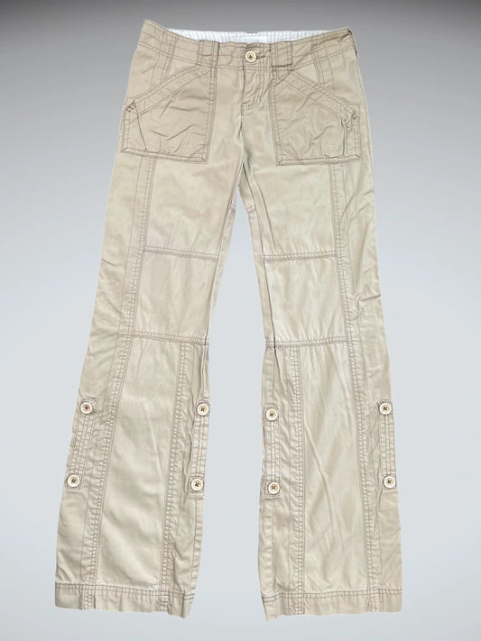 Abercrombie Olive Green Straight-Leg Cargo Pants (XS)