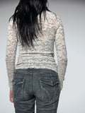 white lace long sleeve top