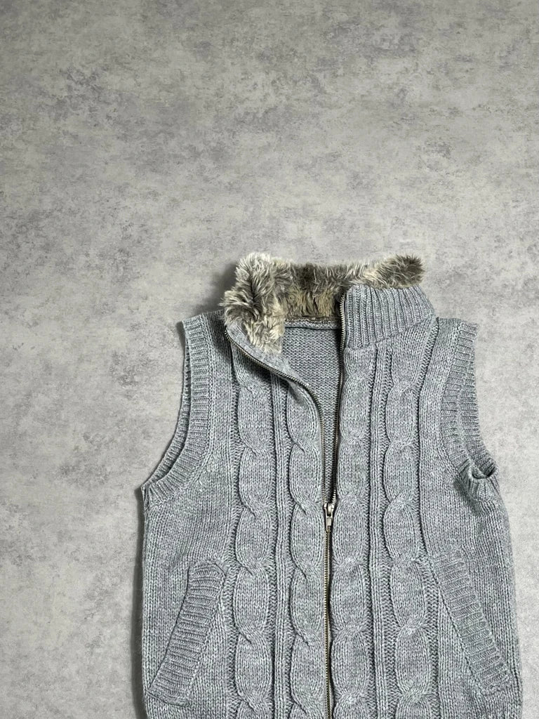 fur gilet (S)