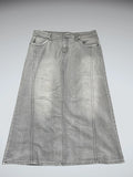 Light Grey Maxi Denim Skirt (L)