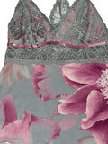 Pink Flower Lingerie Top (XS)