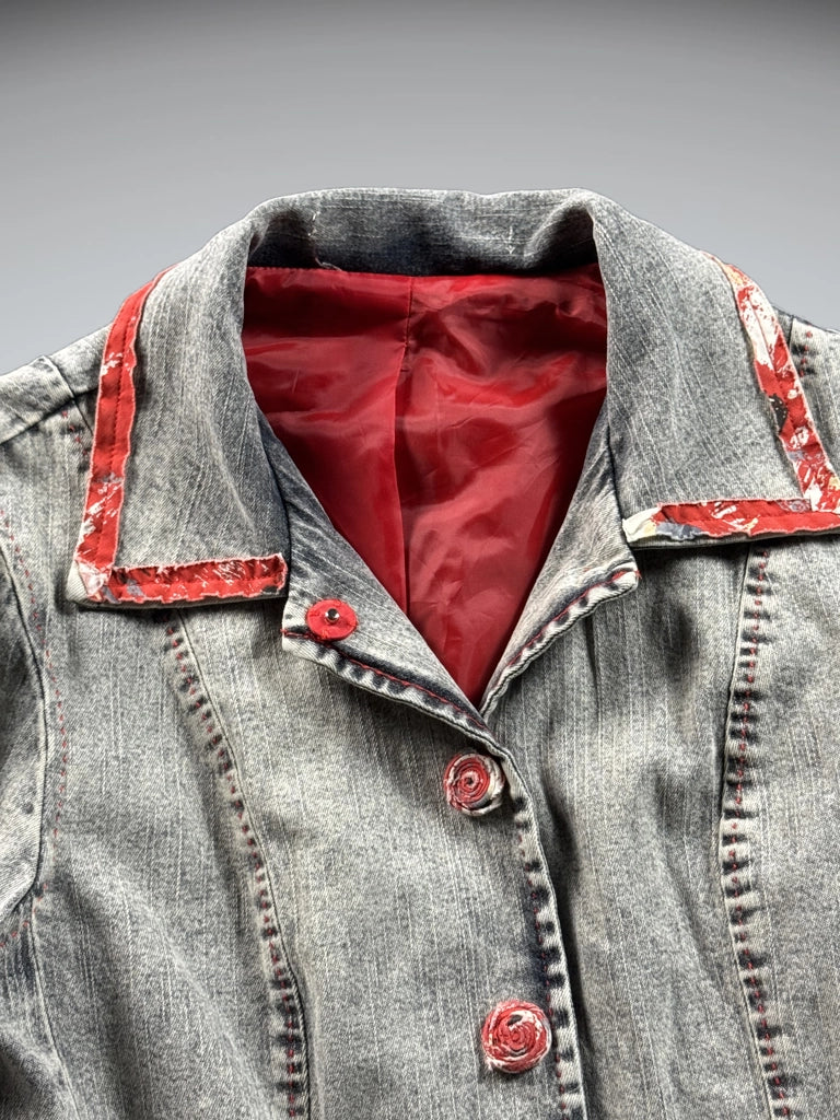 Light Blue Oversized Vintage Denim Jacket (M)