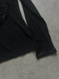Long sleeve mesh top