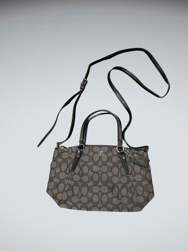 Coach NY Black Monogram Shoulder Bag (ONESIZE)