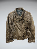 Danier Brown Genuine Leather Jacket (XS)