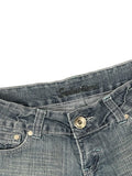 Seduction Light Wash Rolled Hem Denim Hotpants (S)