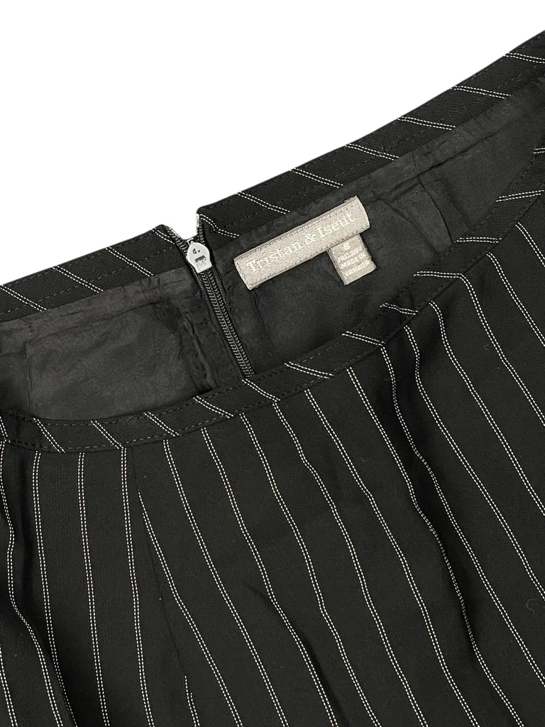 Monochrome Check & Stripe Mini Skirt (M)
