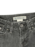 Low Rise Flare Grey Denim Hotpants (S)