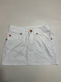 Crisp White Cargo Mini Skirt Y2K Vintage Aesthetic (S)