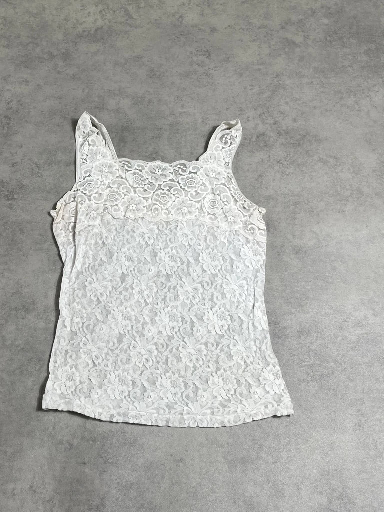 white lace top (M)