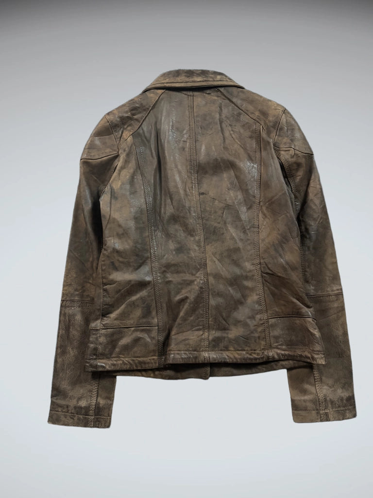 Wilsons Brown Genuine Leather Jacket (S)