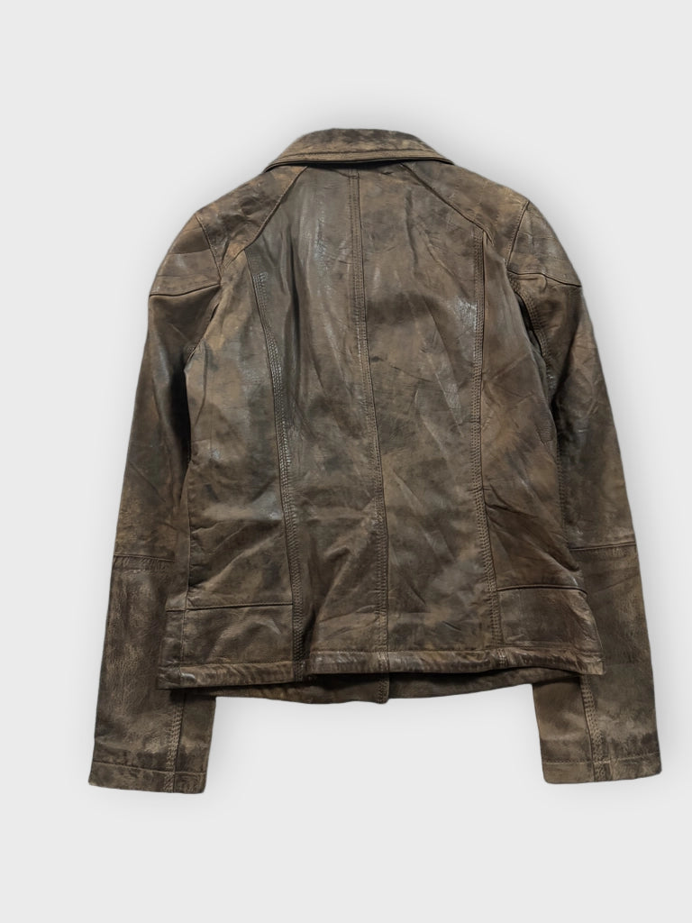 Wilsons Brown Genuine Leather Jacket (S)