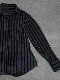 black striped shirt