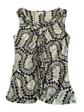 olive wave – 70s mesh cami (M)
