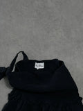 black coquette top