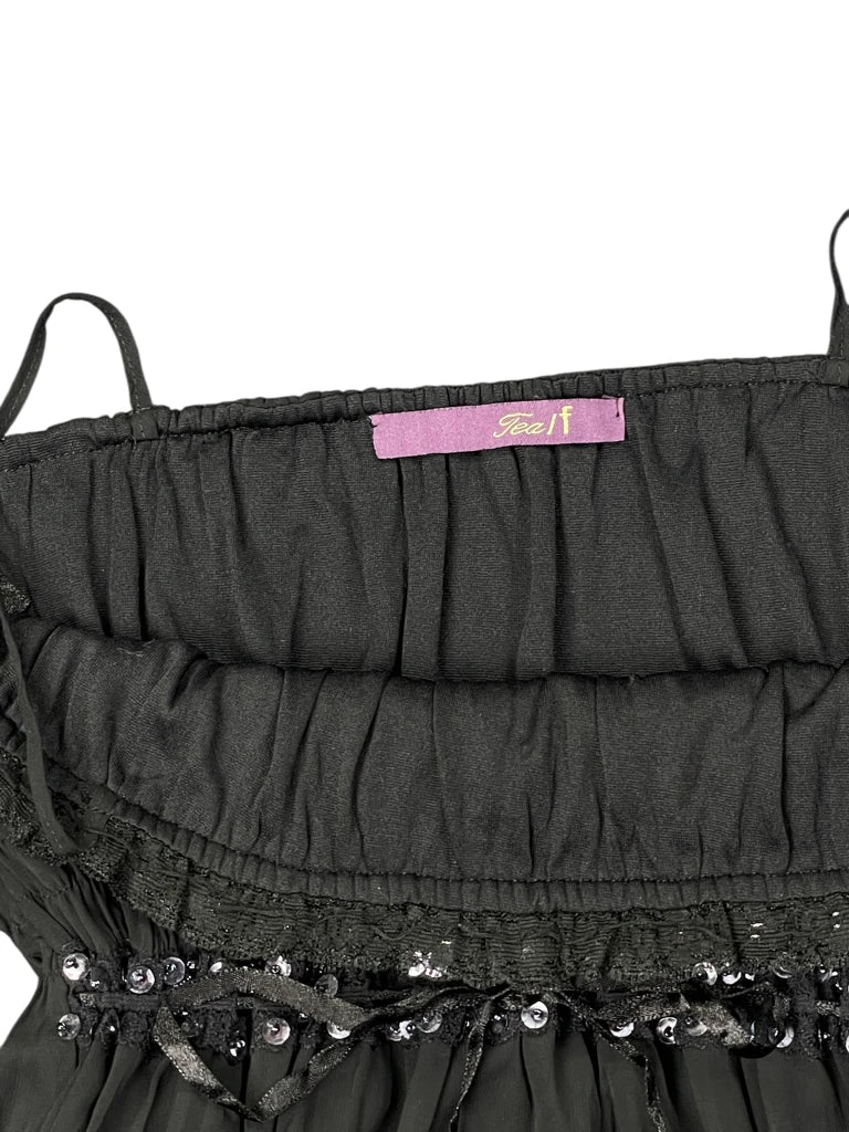 Tea F Embellished Boho Top (S)
