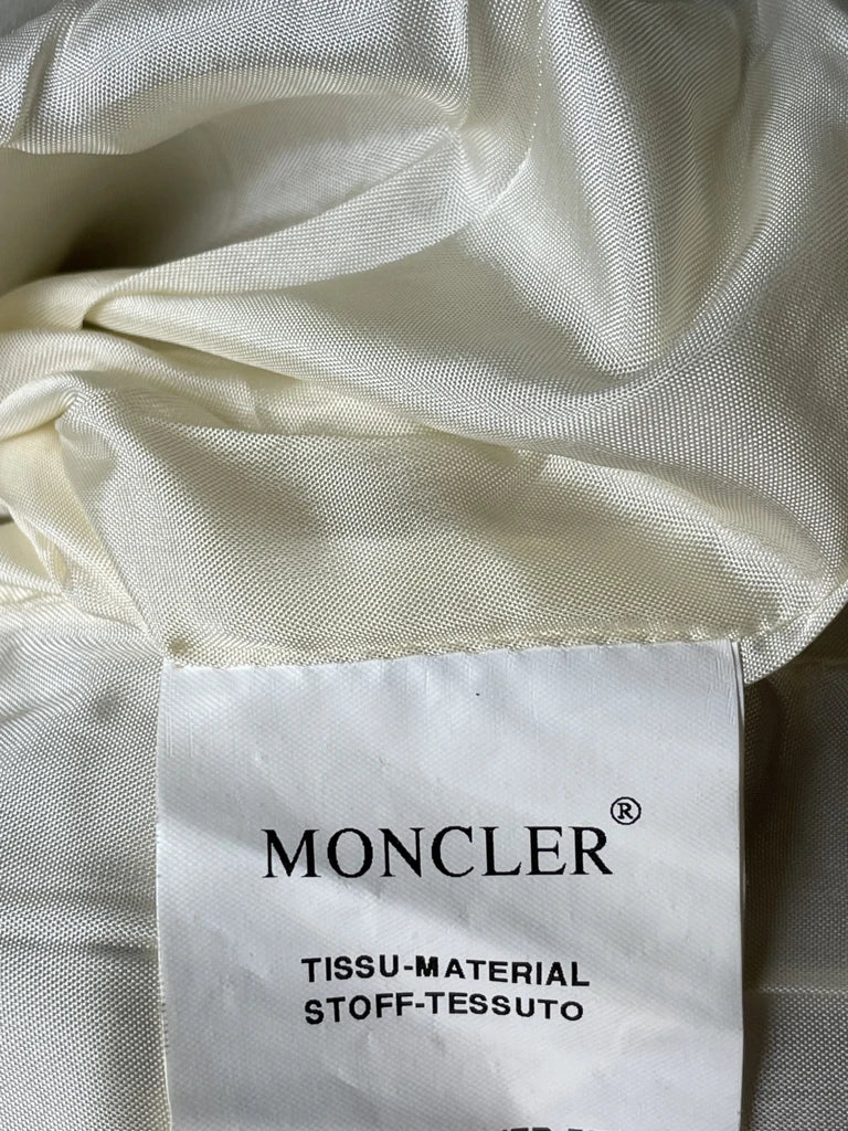 moncler white leather jacket