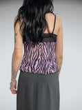 pink tiger print top (S)