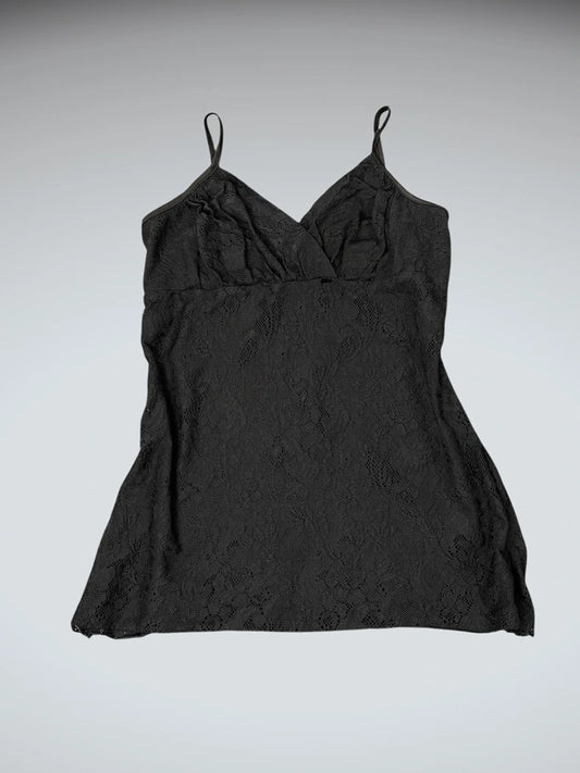 seethrough black lingerie top (M)