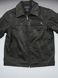 Class Club Black Vintage Leather Jacket (M)
