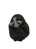 Black Rhinestone Cross Military Cap (ONESIZE)