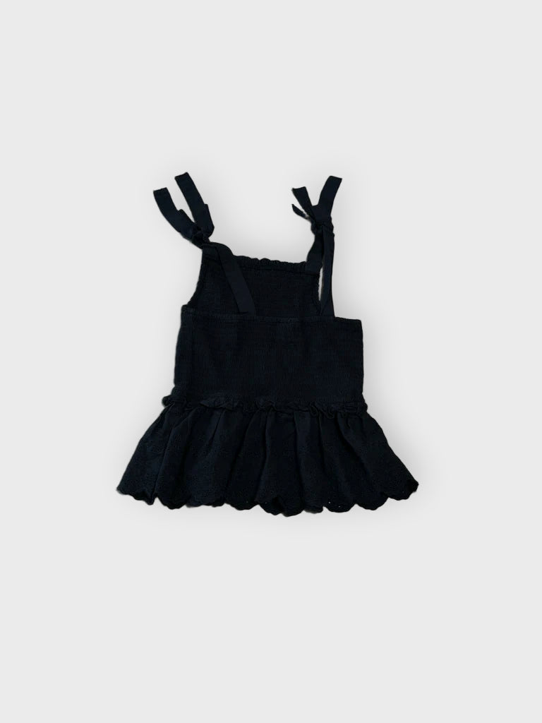 detail view, Rare Edition Black Coquette Top, vintage Y2K second hand piece, image 5