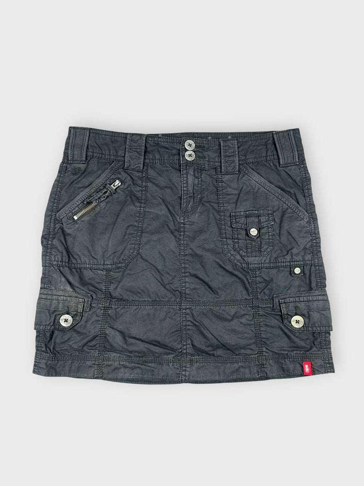 Utility Pocket Black Mini Skirt for On-the-Go (W31 / L)