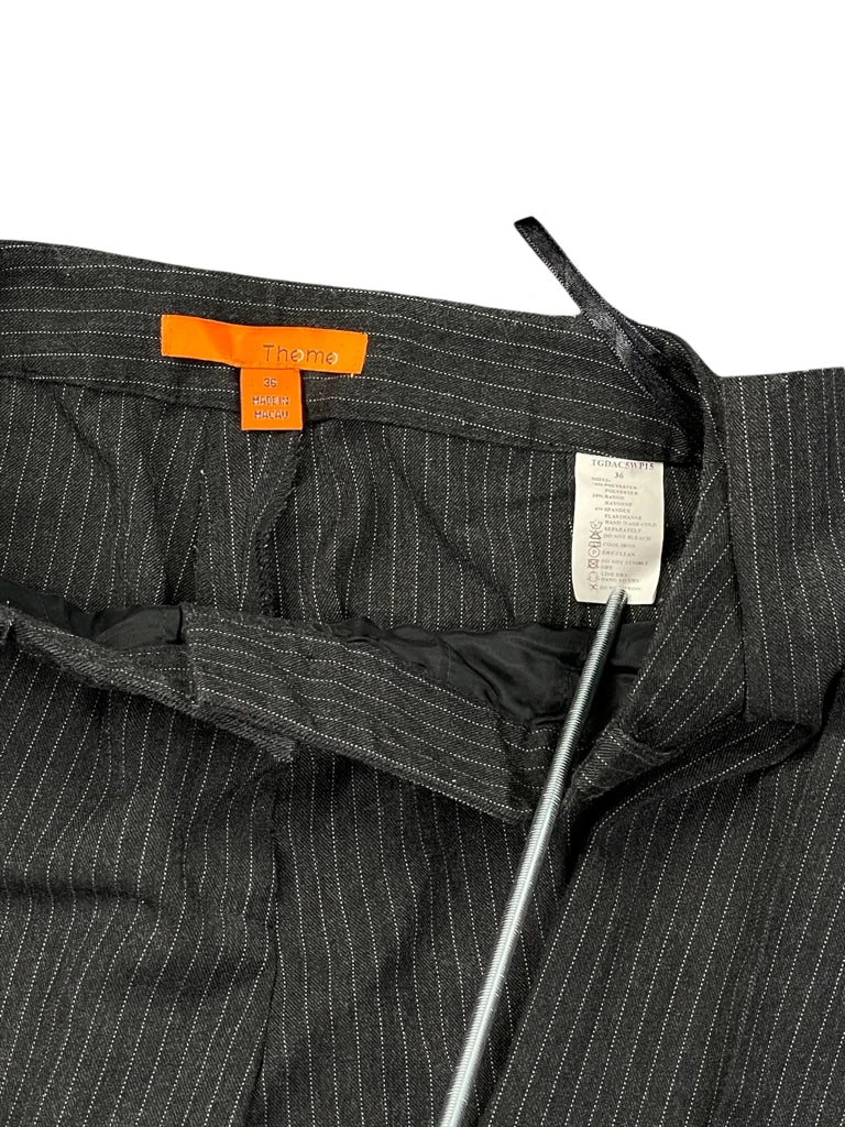 Thome Black Striped Suit Pants (XS)