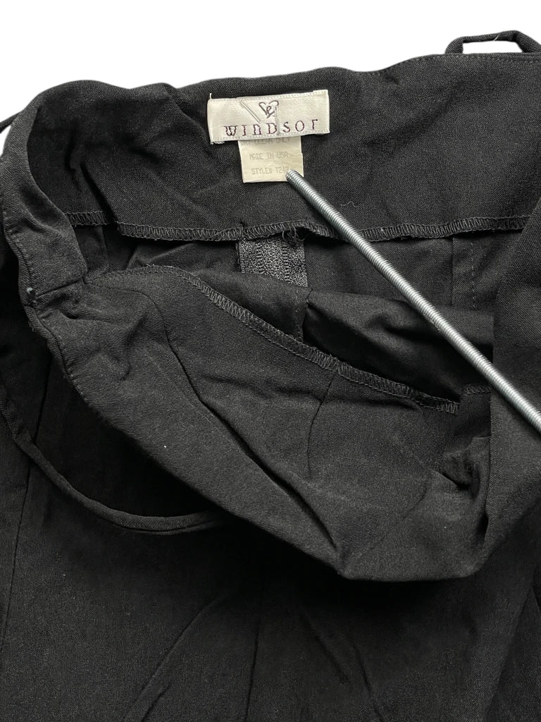 Black Zip Corset Top (S)