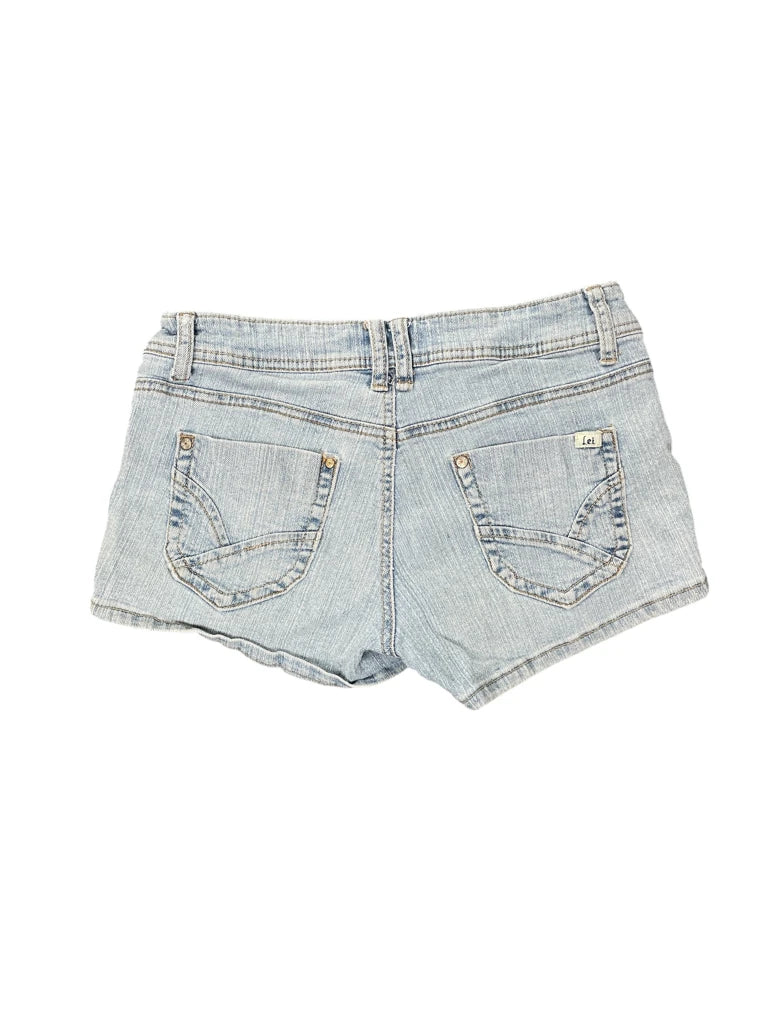LEI Light Wash Vintage Denim Hotpants (S)