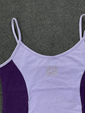 Lilac & Deep Purple Rhinestone Cami Top (XS)