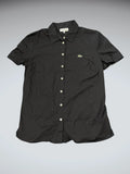 Lacoste Black Cotton Button-Up Shirt (S)